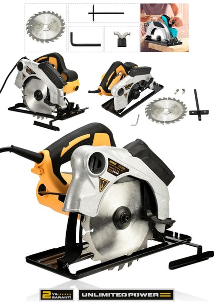1400W Elektrikli Sunta Kesme 185 Mm Daire Testere