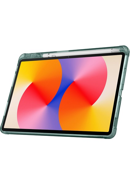 Honor Pad X8A 11 Inç Uyumlu Uyku Modlu Standlı Kalemlikli Trifolding Fuchsia Tablet Kılıfı