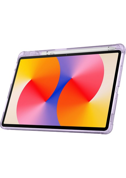 Honor Pad X8A 11 Inç Uyumlu Uyku Modlu Standlı Kalemlikli Trifolding Fuchsia Tablet Kılıfı
