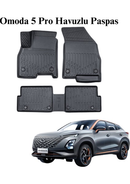 Chery Omoda 5 Pro 3D Havuzlu Paspas