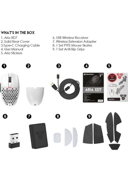 Arıa Xd7 Superlıght Kablosuz Oyuncu Mouse PAW339 fırsatları