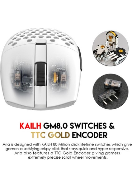 Arıa Xd7 Superlıght Kablosuz Oyuncu Mouse PAW339 indirimleri