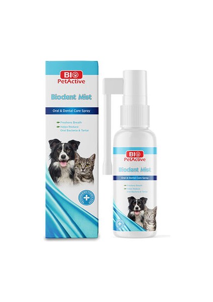 dent Mist Kedi ve Köpek Ağız Bakım Spreyi 50 ml Kedi Ağız Spreyi Köpek Ağız Spreyi Plak Tartar Kötü Koku Önleyici