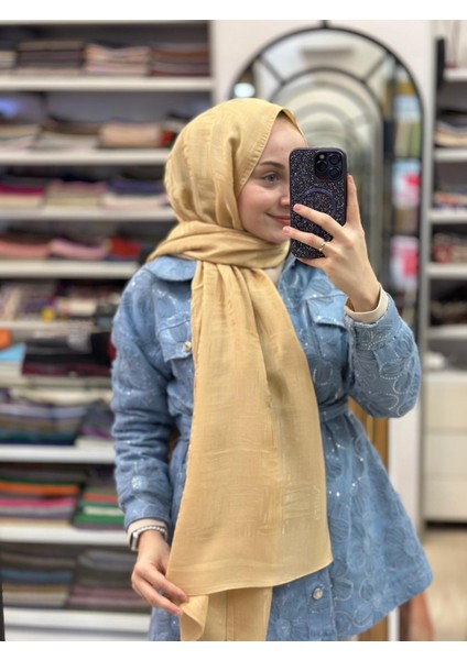Bej Harem Scarf Lyocell Elisa Şal