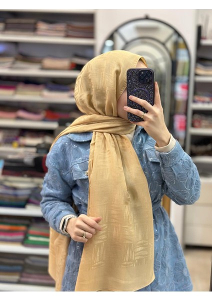 Bej Harem Scarf Lyocell Elisa Şal