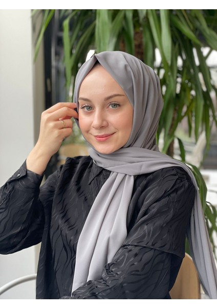 Koyu Gri Sima Medine İpeği Şal fiyatları