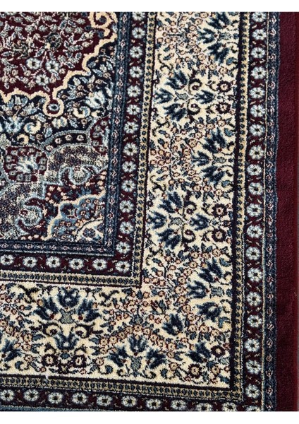 Baharistan Premium PREM01 Göbekli Klasik Salon Halısı Özel Desen Iran Halısı Tarzı Bordo modelleri