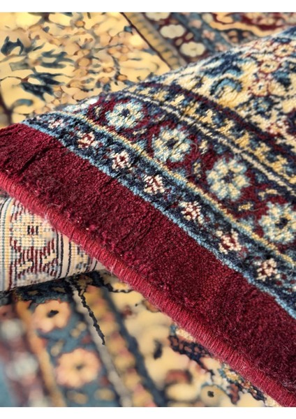 Baharistan Premium PREM01 Göbekli Klasik Salon Halısı Özel Desen Iran Halısı Tarzı Bordo fırsatları