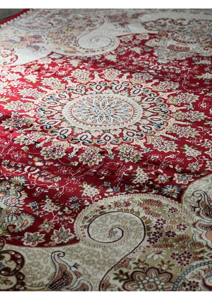 Asaryün Halı Ipek H4030 Bordo Ipeksi Geleneksel Renkli Göbekli Klasik Desen Salon Halısı Modern fiyatları