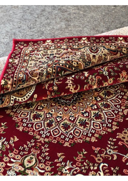Mda Premium Collection PE1358 Göbekli Klasik Salon Halısı Özel Desen Iran Halısı Tarzı Kırmızı Bordo modelleri
