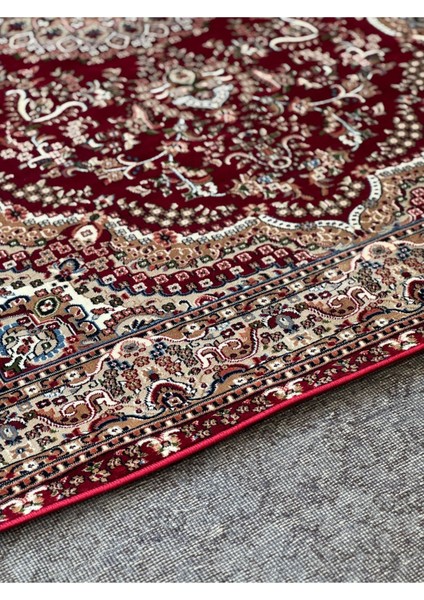 Mda Premium Collection PE1358 Göbekli Klasik Salon Halısı Özel Desen Iran Halısı Tarzı Kırmızı Bordo indirimleri