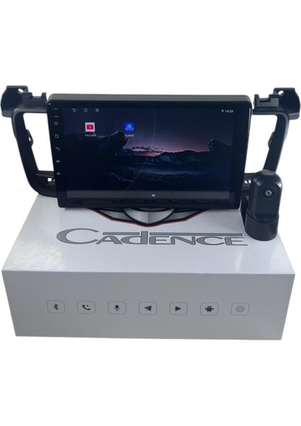 Peugeot 508 2011-2018 Cadence R15 (Dvr Kayıt Cihazı Hediye) Pro Oem Multimedia