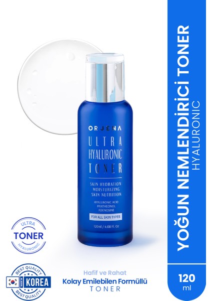 Ultra Hyaluronic Toner - Yoğun Nemlendirici Toner- 120ml