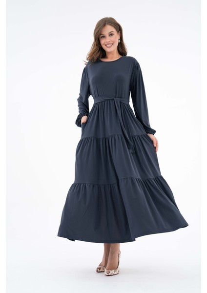 3 Boğumlu Cepli Sandy Elbise modelleri