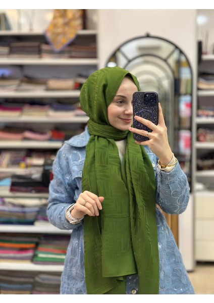 Yeşil Harem Scarf Lyocell Elisa Şal