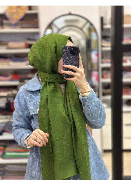 Yeşil Harem Scarf Lyocell Elisa Şal