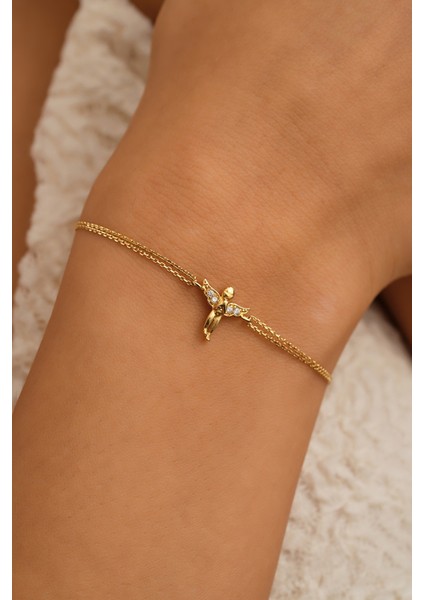 14 Ayar Altın Melek Bileklik