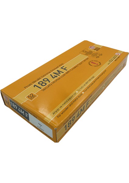 Kale 1894MF Kasa Prazis Silindirli Emniyet Kilidi-4 Milli-3 Anahtarlı-Nikel ( 52MM )