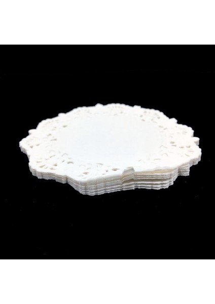 35 Adet Dantel Modeli Kağıt Çay Tabağı Altlığı Ø9cm Kağıt Altlık Peçete