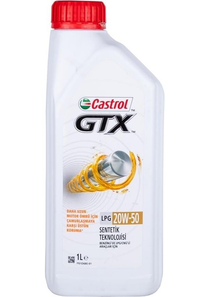 Gtx Lpg 20W/50 1lt (Dizel & Benzinli)