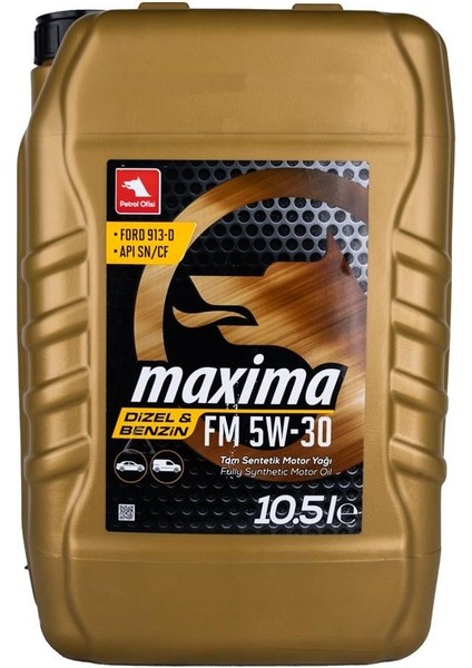Maxima Fm 5W/30 10.5lt (Dizel & Benzinli)