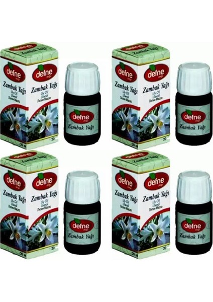 Zambak Yağı 20ml x 4 Adet
