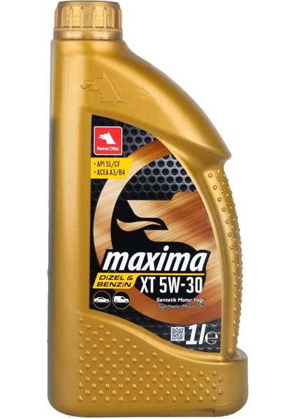 Maxima Xt 5W/30 1lt (Dizel & Benzinli)