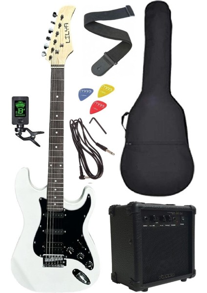 ST309WH Elektro Gitar Seti Beyaz Renk (Hss)