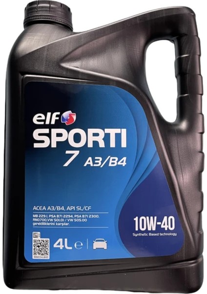 Sportı 7 10W-40 4 Lt Motor Yağı (2025 Üretim)