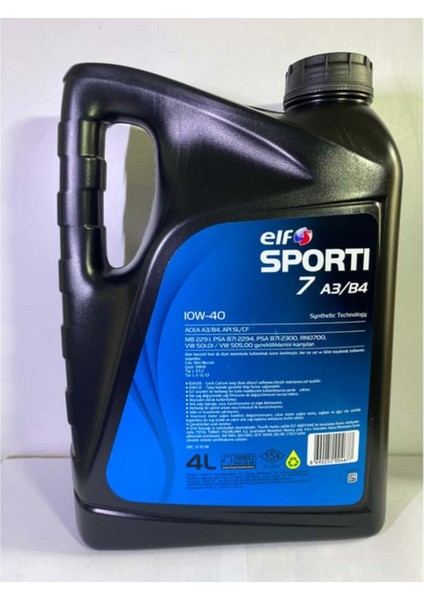 Sportı 7 10W-40 4 Lt Motor Yağı (2025 Üretim)