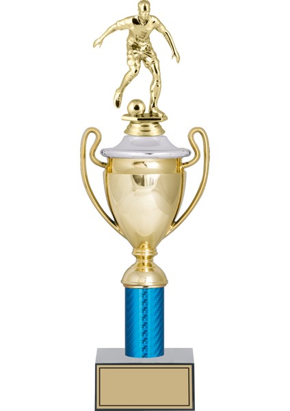 Futbol Figürlü Ödül Kupası-Okul Kupası - Hediye Kupa 38 cm FG022