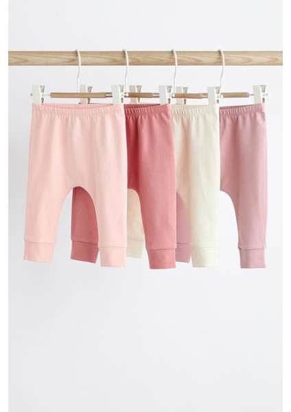 % 100 Pamuklu Pembe Düz 4’lü Eşofman Set