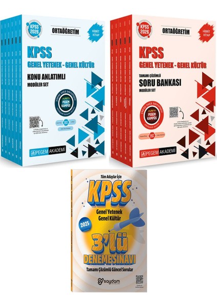 2026 Kpss Gygk Ortaöğretim Konu Anlatımı Ve Soru Bankası 6+5 Kitap (Hibrit / Fiziksel Kitap+Yapay Zeka)