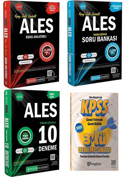 2025 Ales Konu Anlatımı / Çözümlü Soru Bankası / Çözümlü 10 Deneme / 2025 Gygk Çözümlü 3 Deneme