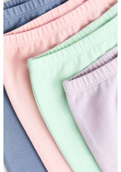 % 100 Pamuklu Multi Pastel 4’lü Eşofman Alt Set