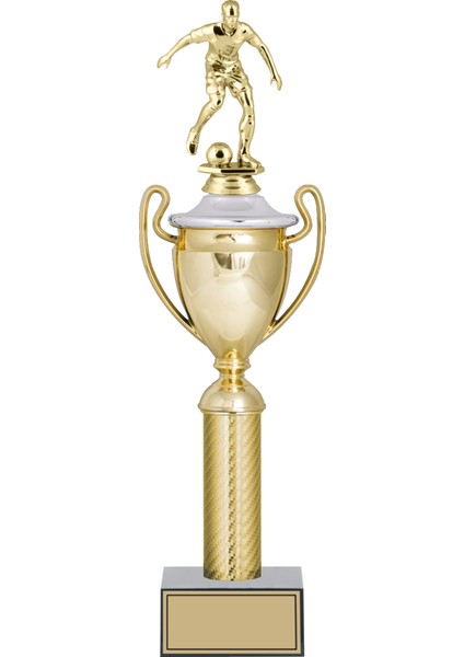 Futbol Figürlü Ödül Kupası-Okul Kupası - Hediye Kupa 43 cm FG019