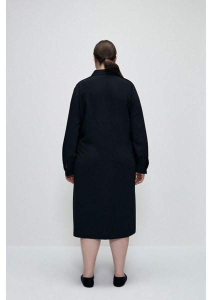 Fermuarlı Uzun Elbise Siyah 124L8734000 indirimleri