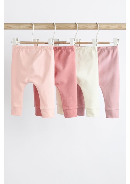 % 100 Pamuklu Pembe Düz 4’lü Eşofman Set