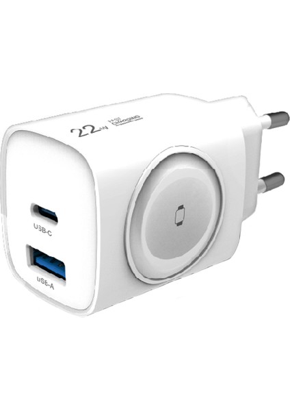 C320 22W Pd + USB + Akıllı Saat Şarj Adaptörü