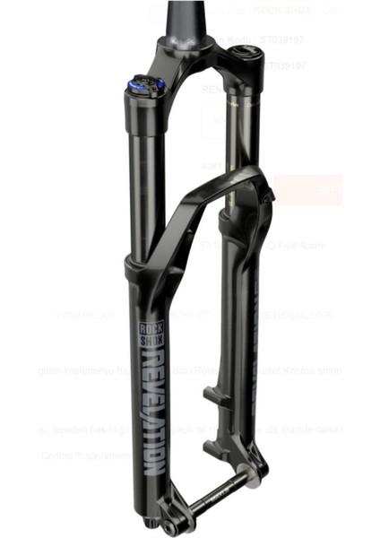 Revelation 29 Rc Debon Air 15X110MM Boost 150MM Amortisör