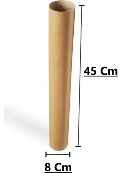 1 Adet Rulo Kargo Tüpü 45 cm Uzunluk 8cm Çap Silindir Kutu Karton Masura Kedi Tırmalama Için Kutu fırsatları