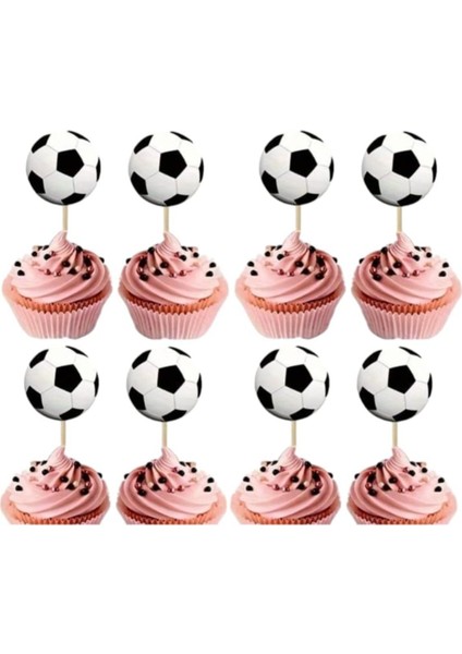 Futbol Topu Temalı Doğum Günü Kürdanı ,pasta Süsü 15 'li fiyatları