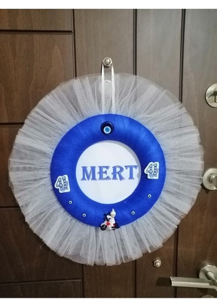 Sünnet Kapı Süsü Beyaz Tüllü Isim Yazılı Snk6 modelleri