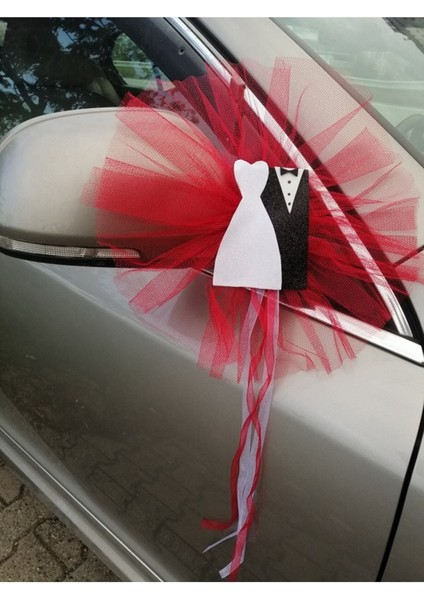 Kırmızı Gelin Damatlı Konvoy Süsü 10 Lu modelleri