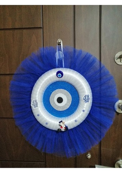 Sünnet Kapı Süsü Beyaz Tüllü,gri Içli Snk3