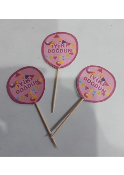 Balonlu Kürdan 20 Li Pembe