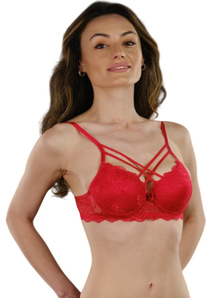 Iç Giyim Kadın Dantelli Çapraz Desteksiz Sütyen 505