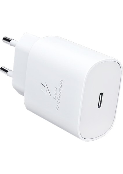 Samsung Galaxy Tab A9 Tab A9 Plus Uyumlu Süper Hızlı Şarj Adaptör (Başlık) Pd 25W Beyaz