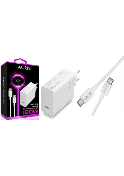 CH42 Type-C Şarj Aleti Seti 180W Turbo Saliseli
