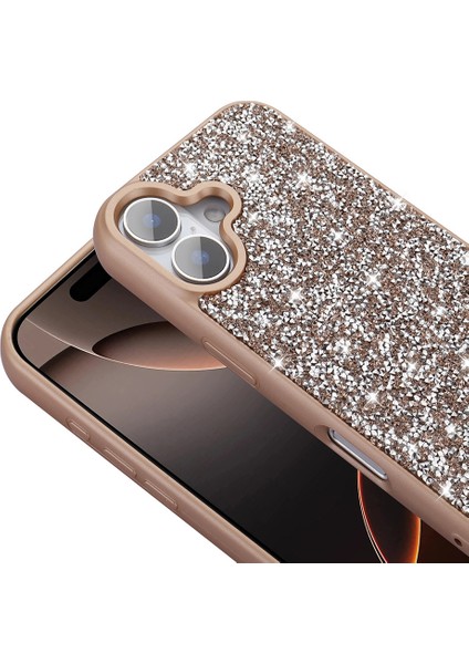 Apple iPhone 16 Plus Kılıf Parlak Taşlı Tasarım Zore Pırlanta Kapak + Nano Ekran Koruyucu fiyatları